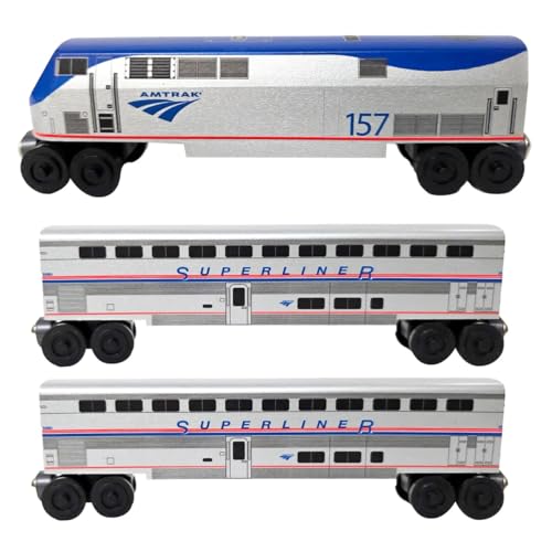 Amtrak P42 Genesis Superliner Train Set Empire Builder