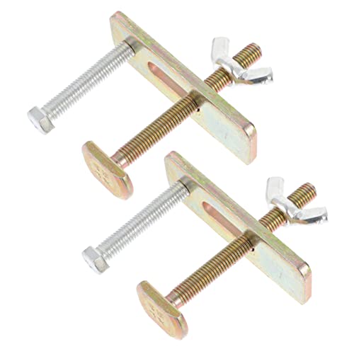 HOMOCONO Professional 2 Sets Router Clamps Steel Hold down Clamp Kit for Woodworking Strong Sturdy Clamping Set