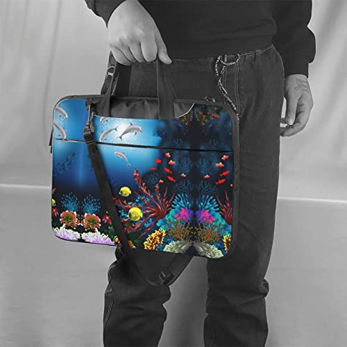 Bolso para portátil con estampado de delfines y coral miniatura 2