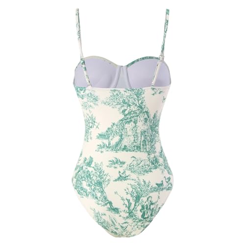 Trajes de baño de estilo europeo con falda ajustada elegante 4