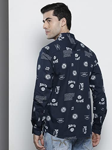 Image of The Indian Garage Co Men Cotton Regular Fit Full Sleeves Spread Collar Casual Shirt