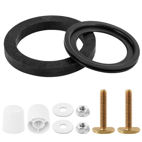 Image of 385311652 385311658 RV Toilet Seal, 385311652 RV Toilet Gasket & 385311658 RV Toilet Flush Seal Compatible with Dometic 300 /310 /320 Toilet, 2 in 1 Seal Kit