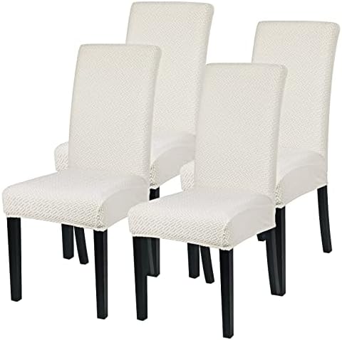 SearchI Dining Chair Covers, Set of 6 Stretch Removable Washable Chair Slipcovers,Chairs Protective Cover for Dining Room Kitchen Living Room Home Decor(Flower8#,6 Pack)