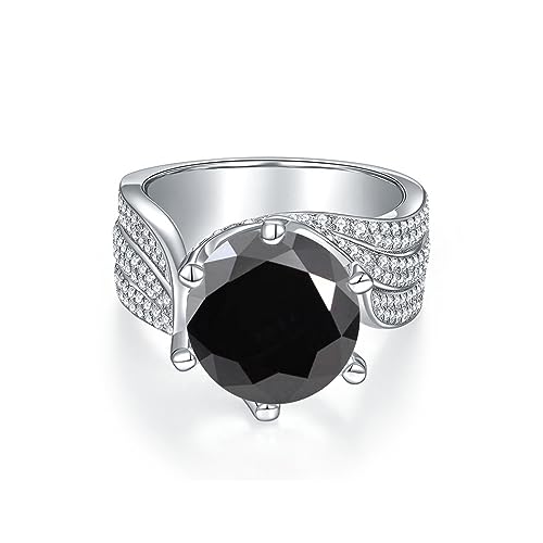 Bague de fiançailles moissanite 5ct éclatant pour illuminer votre grand jour