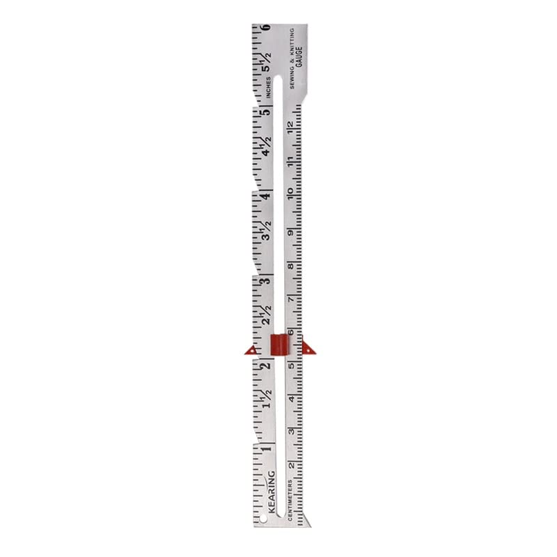 10PCS Metal Material Straight Ruler 6'' 15cm Metal Hand Patchwork Ruler Sewing Gauge for Measuring Stitch Length High Quality - (Color: a, Style A, Size: 15CM)