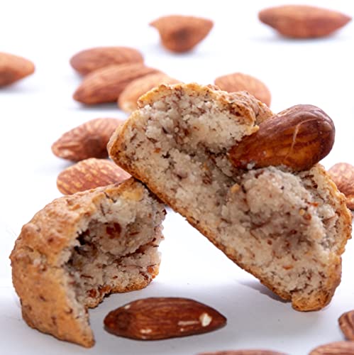 RAREZZE - Galletas artesanales de pasta de almendra siciliana, AMARETTI. Caja regalo kg.1. Galletas italianas gourmet y dulces típicos. RAREZZE: pedidos, preparados, horneados, enviados