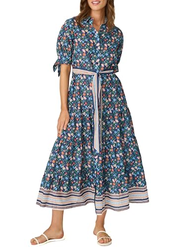 Shoshanna Women's Santana Floral Buttondown Tiered Midi
