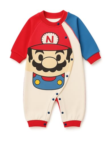 Image of Bold N Elegant Full Sleeve Footless Baby Romper Onesie Front Button Bodysuit Jumper for Newborn Baby Boys Girls Kids