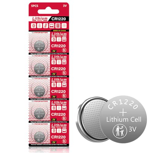 Batería TXY CR1220 3V Litio Botón Paquete 5