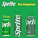 Sprite Lemon Lime Soda Soft Drinks, 7.5 fl oz, 10 Pack