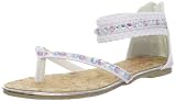 Laura Ashley LA20016 Tanga-Sandale (Kleinkind/kleines Kind), Weiß/Mehrfarbig, 26 EU