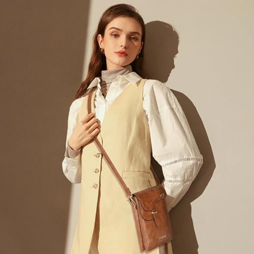 Small Crossbody Bags For Women Trendy Vegan Leather Cell Phone Purse Crossbody Adjustable Strap Handbags2
