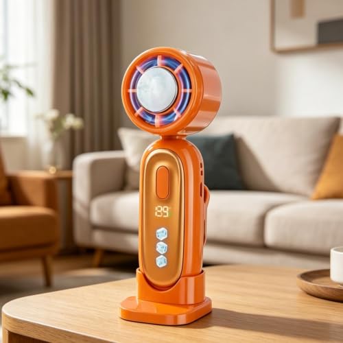 Ventilateur portable à main Generico avec 199 vitesses et écran LED
