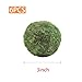 Wuyituart 6 Pcs Faux Moss Balls Decorative 3.1 Inch Artificial Green Moss Balls Decor
