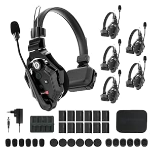 Hollyland Solidcom C1 [Offiziell] Full Duplex Wireless Intercom System 350m Reichweite Kabellose Headset 6 Nutzer…