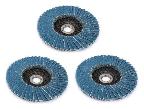 AHXJSM Discos de lija planos 3 pulgadas, 1/3 disco, grano 80, cuchillas for amoladora angular, accesorios for herramientas eléctricas .0602