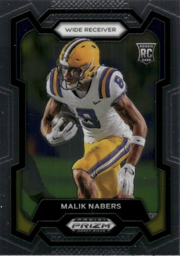 2024 Panini Prizm Draft Picks Malik Nabers 109 New York Giants Rookie RC Football Card
