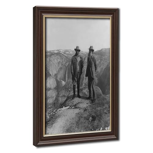 Toile John Muir Teddy Roosevelt Yosemite poster mural suspendu bureau
