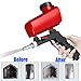 LBXKJQ Adjustable Sandblasting Gun 90psi Portable Sand Blaster Sand Blasting Machine Gravity Small Handheld Pneumatic Blasting Gun Set (Color : A with Gifts)