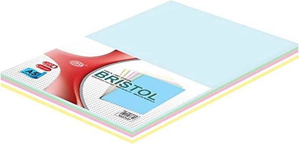Fis FSBI240A5ASST Bristol Board Pocket 240 Gsm 100-Pieces