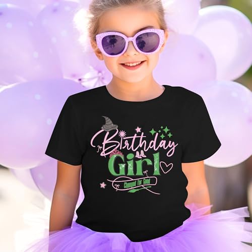 Image of LOTUCY Birthday Girl Outfit for Kids Its Me Hi Im The Birthday Girl Shirt Letter Printed Princess Birthday T-Shirt