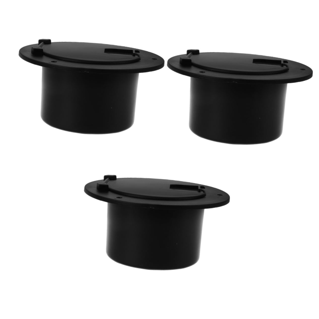 3 Pièces Boîte De Rangement en Fil Trappe De Camping-Car Passe-câble Électrique Trappe De Câble De RV Abdos