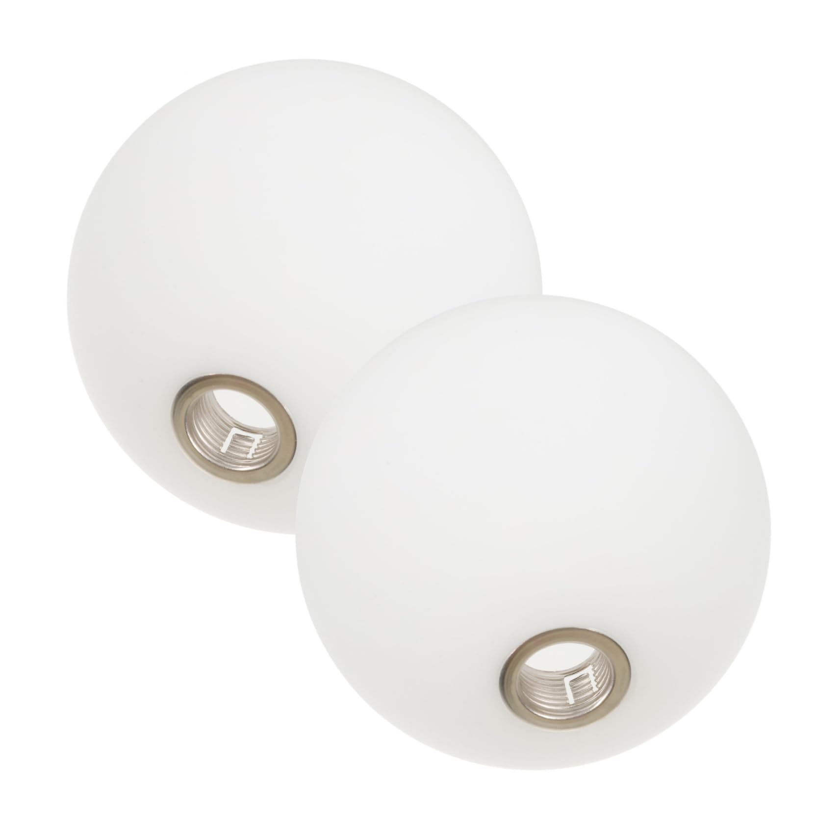 LIFKOME 2pcs Frosted Glass Globe Lampshade Replacement for G9 Pendant Light 12cm Diameter Opal Ceiling Light Cover for Home Decor