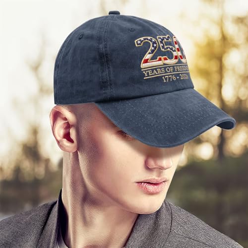 Image of US 250TH Anniversary Hat 250 Years of Freedoms 1776-2026 Baseball Hat Funny