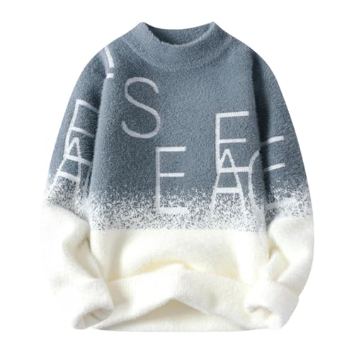 Pull en tricot épais col semi-haut homme idéal pour vos sorties outdoor