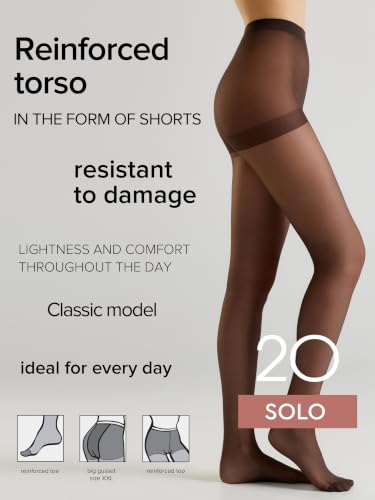Image of Conte Tights Classic Sheer Semi-Matte Pantyhose Solo 20 Den