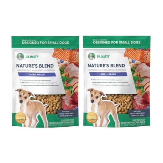 Dr. Marty Nature's Blend Adult Small Breed Freeze Dried Raw Dog Food 16 oz (2 Pack)