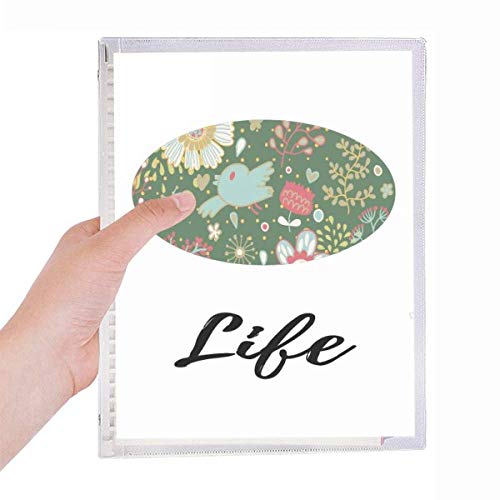 Carnet de peinture rechargeable vert foncé en spirale pour ne plus gaspiller