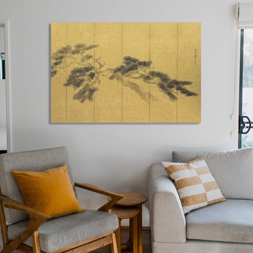 Impression toile Yosa Buson déco murale chambre zen portable
