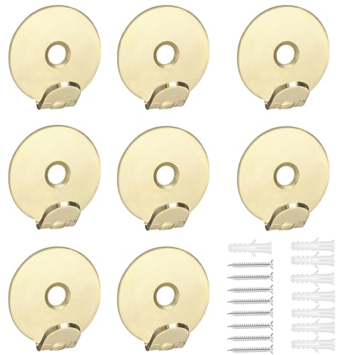 8 PCS Heavy Duty Picture Hooks Set, Strong Picture Hooks, Durable Heavy Duty Mirror Fixings, Wall Fixings Suitable for Mirrors, Gypsum Boards Artworks and Frame Suspensions