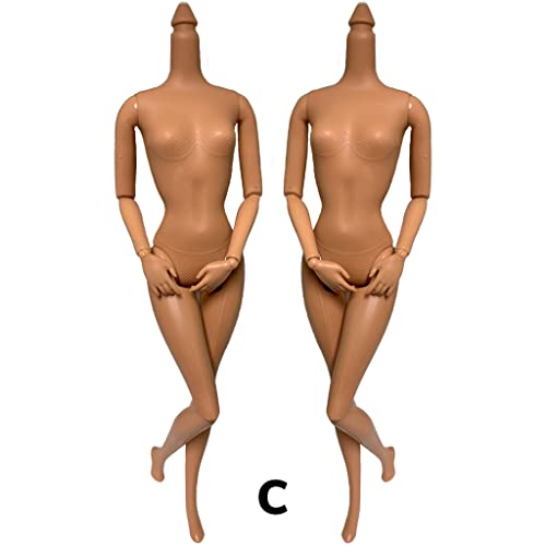DIY OOAK Replacement Doll Body “C” Jointed Articulated 2ct Doll Making TAN (C)