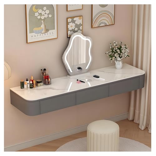 Coiffeuse Murale Moderne table uniquement 120CM à coins arrondis