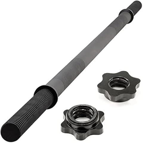 MAXXIVA Hantelstange 160 cm Langhantelstange Krafttraining Zugstange schwarz Sternverschluss Workout Bodybuilding Fitness Gewichtheben Cover