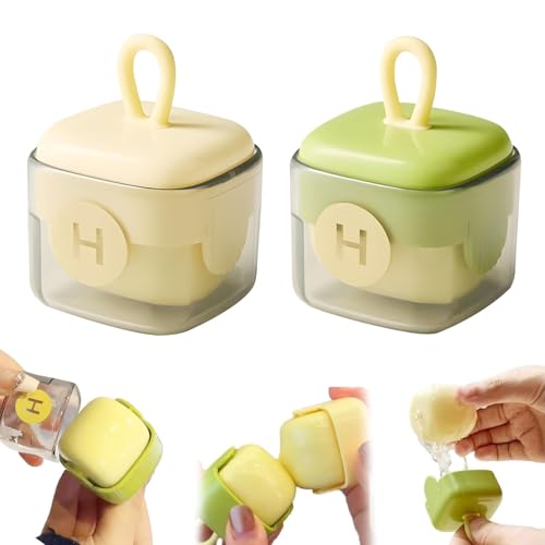 2 Stück Tragbarer Fusselrolle Wiederverwendbar,Waschbare Klebrige Gel-Fusselrolle,Tierhaarentferner Kleidung Lint Roller, Fusselentferner Kleidung Mini-Lint Remover für Zuhause,Reisen