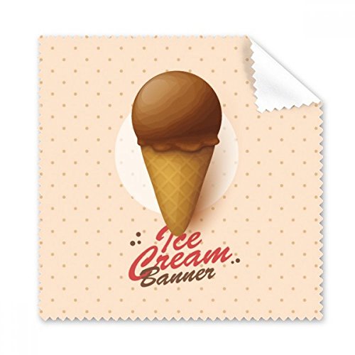 Téléphone cleaner 5pcs cadeau original motif cônes de glace marron