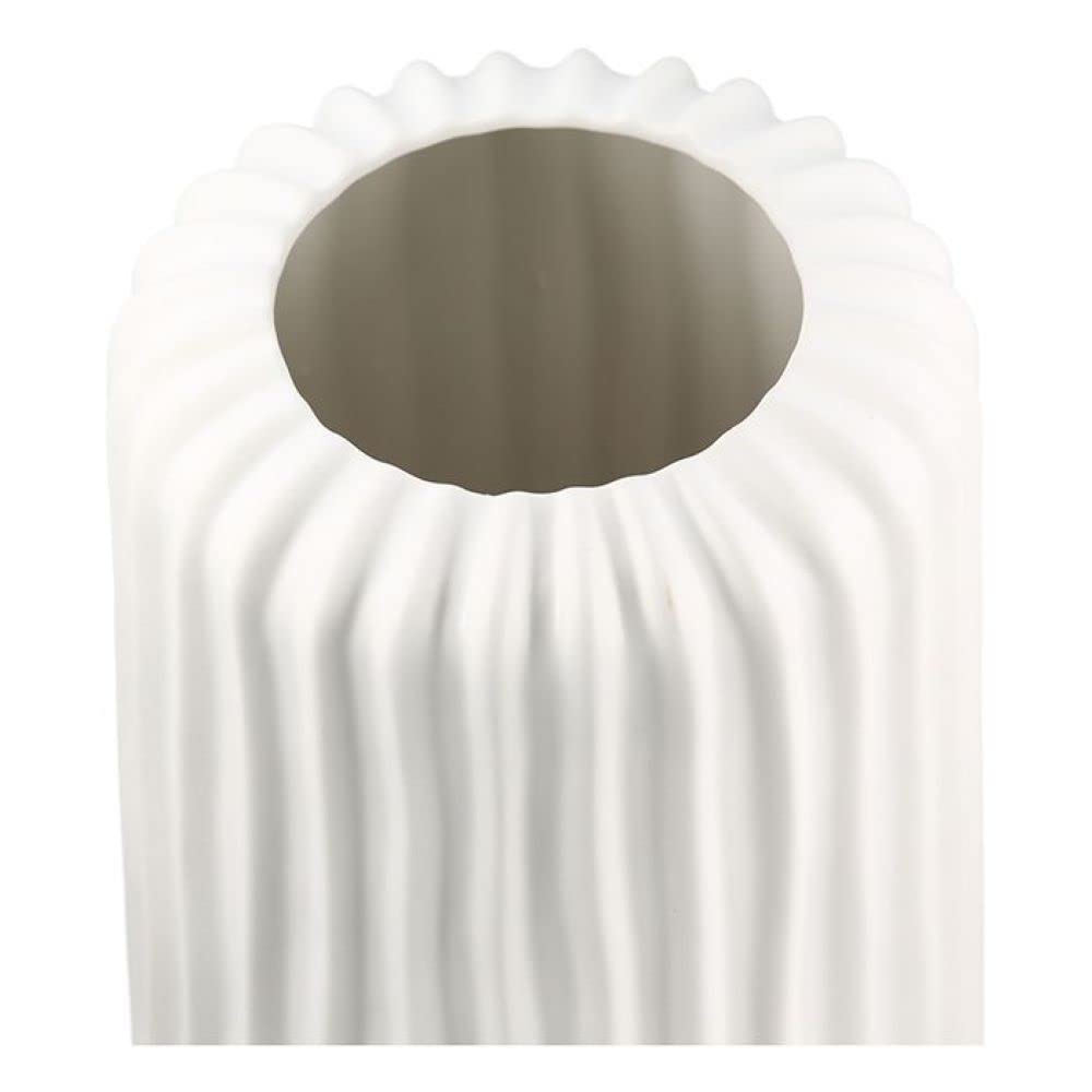 Casablanca Vase - Fjord - Kera.weiß matt