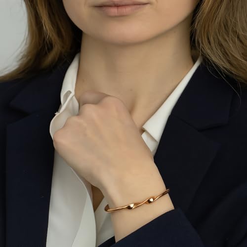 Image of Touchstone Copper Bracelet Tibetan Style. Hand Forged with Solid and high Gauge Pure Copper.