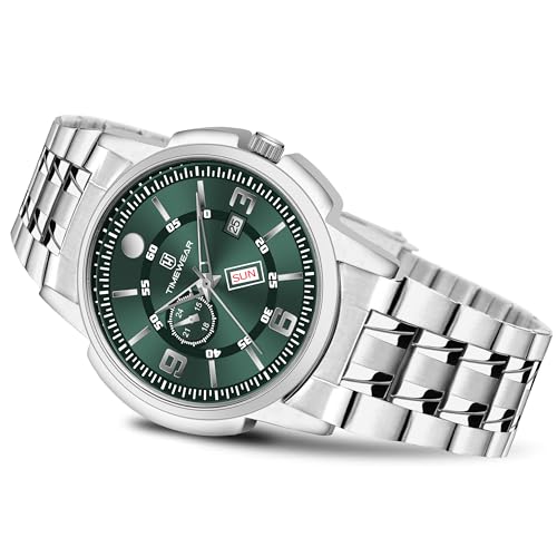 Image of TIMEWEAR Analog, Day Date Functioning, Stainless Steel Chain Watch for Men