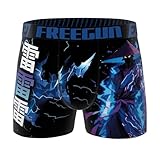 FREEGUN Boxer Homme Microfibre Manga Video Game (M, Ninja B05)