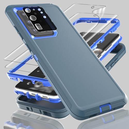 Coque Samsung S20 Ultra antichoc avec 2 films TPE et protection objectif photo intégrée