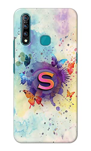 Image of PRINTFIDAA� Printed Hard Back Cover Case for Vivo Z1 Pro | Z1Pro Back Cover (Alphabet S) -2808