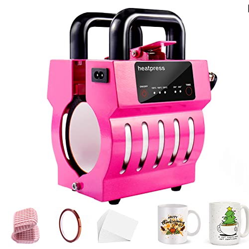 Mug Heat Press Mini Cup Press Sublimation Machine For 11Oz-15Oz Coffee Mugs Small Heat Press Personalized Birthday Day Gifts For Men Women #TOP2