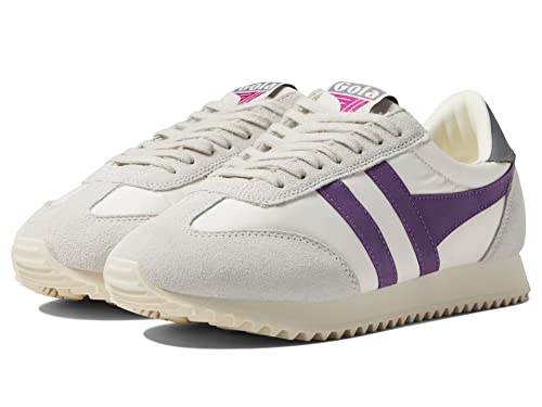 Image of Gola Boston 78, Women's Sneaker, Off White Foxglove Ash, 5 UK