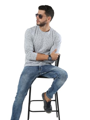 Image of fanideaz Mens Soft Cotton Surfer Printed Tshirts for Men Torn Style Neck Tshirt for Man Stylish Casual Wear Round Neck t Shirt for Man Full Sleeve Branded Comfortable Fit