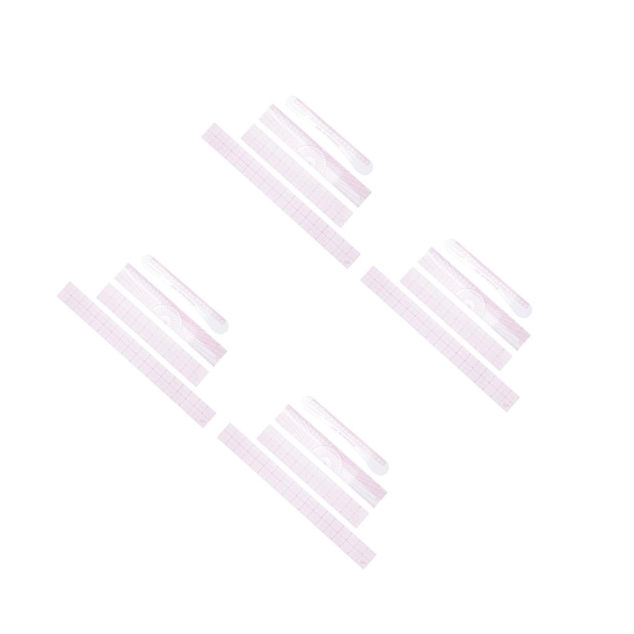 ARTIBETTER Reglas Transparentes Curvas Para Costura Y Acolchado Herramienta Resistente Para Dibujo Y Corte Manual Para Principiantes Y Diseñadores De Ropa 4 Piezas X 4