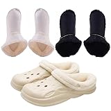 2 Pairs of Warm Insoles, Winter Replacement Fur Insoles, Home Slippers Insert Warm Insoles, Fluffy Clogs Hole Insole Shoes, Removable and Washable Fur Insole